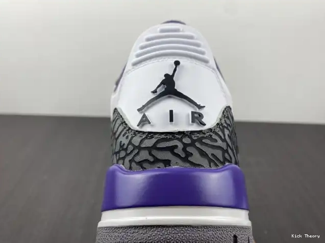 Kicktheory 'Dark Retro 3 Jordan Iris' Air CT8532-105 0624